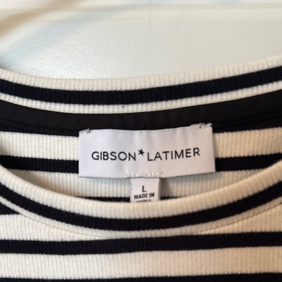 Striped Ruffle Sleeve Top - Picture 3 of 3